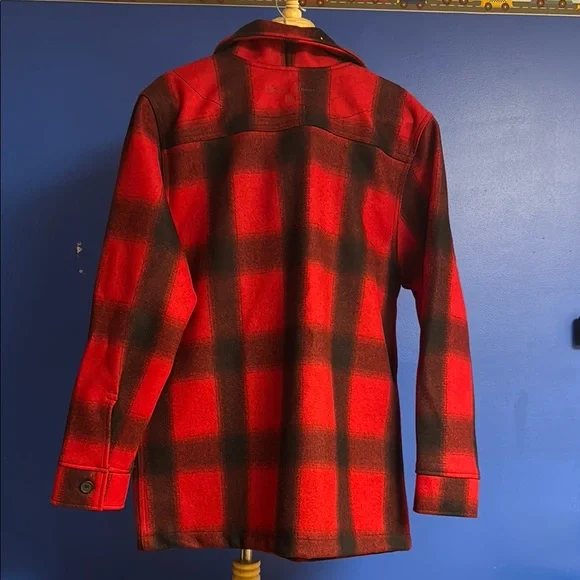 Red and Black Plaid Jacket
